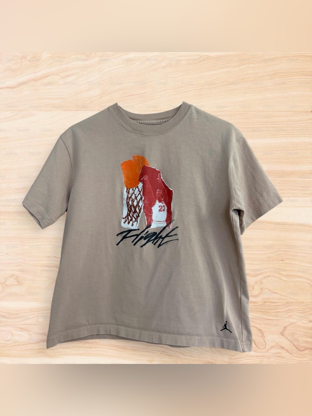 Jordan Men’s Graphic Tee in Taupe - Flight Design, Small